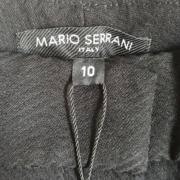 NWT Mario Serrani Black Slim Fit Pant - Picture 3 of 5